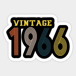 1966 vintage retro year Sticker